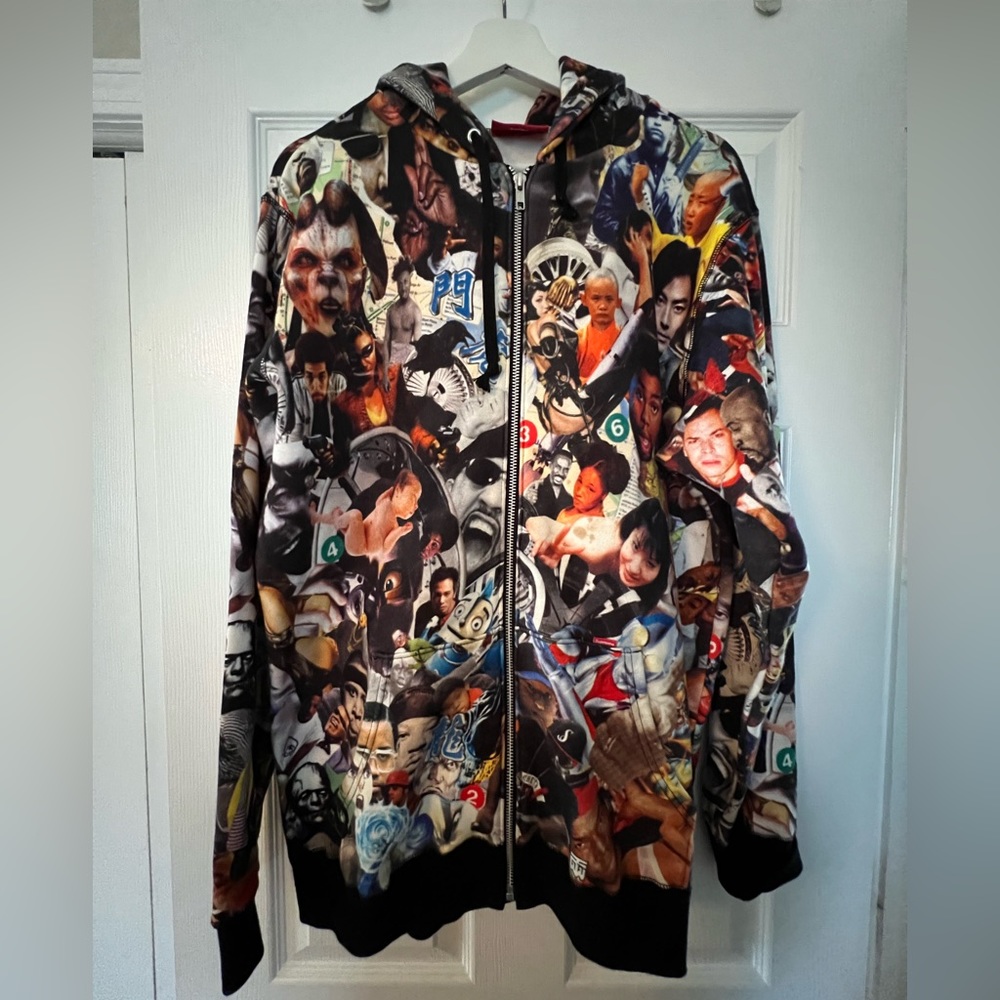 USED- SUPREME All Over Print Hoodie (Mens Size L)